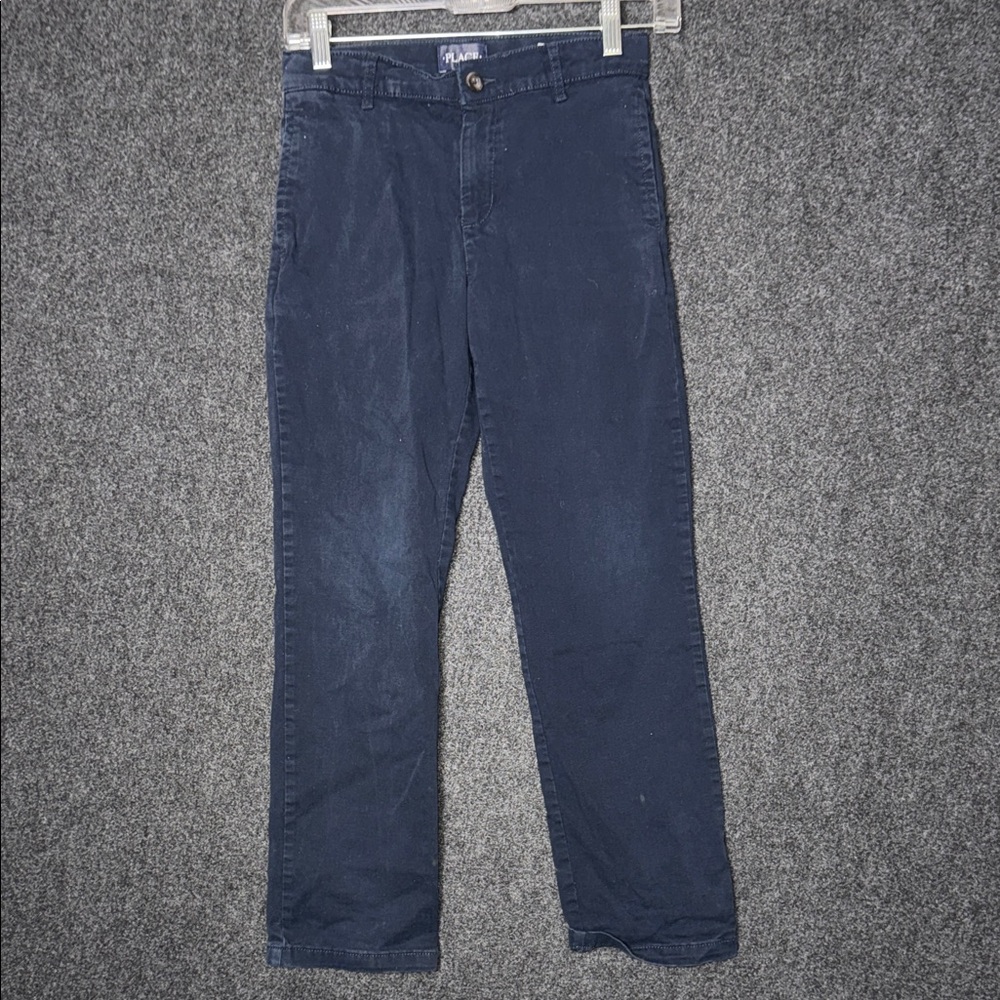 Place 2 Pairs Boys Navy Uniform Pants 10